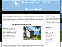 Tablet Screenshot of peninsulapropertyrentals.com